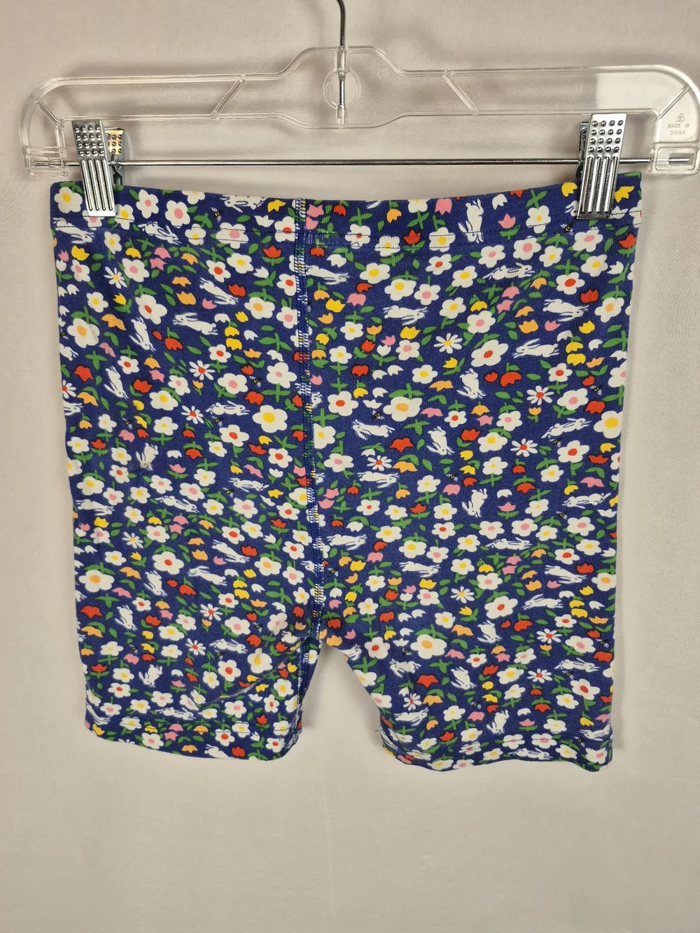 Hanna Andersson 100% Organic Cottom Navy Floral Short Pajama Set Girls 12